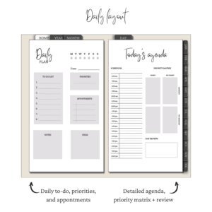 The Ultimate Yearly Digital Planner | Charcoal