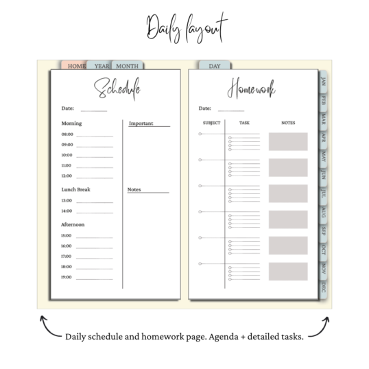 The Project Planner + Calendar Inserts | Project Planner Bundle | 2 ...