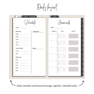 The Ultimate Student’s Planner | Charcoal