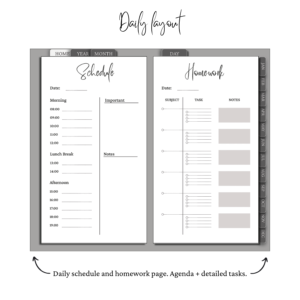 The Ultimate Student’s Planner | Light Gray