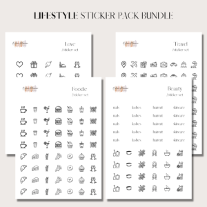 Lifestyle digital stickerpack