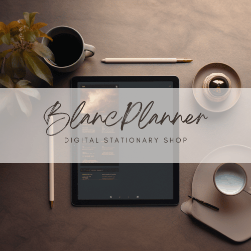 BlancPlanner digital stationery shop