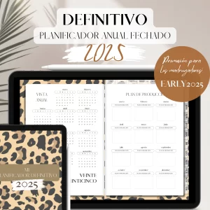 2025 Planificador Anual Fechado Definitivo | Planificación digital | 1000 páginas | Leopard Luxe; planificador anual 2025, planificador fechado 2025, planificador digital 2025, planificador A5 2025, planificador definitivo 2025, planificador PDF 2025, planificador con hipervínculos, planificador para iPad 2025